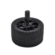 Creative Rubber Car Tires Ashtray Press Rotary Portable Ash Tray Ashtray Metal Ashtrays With Silicone Lids